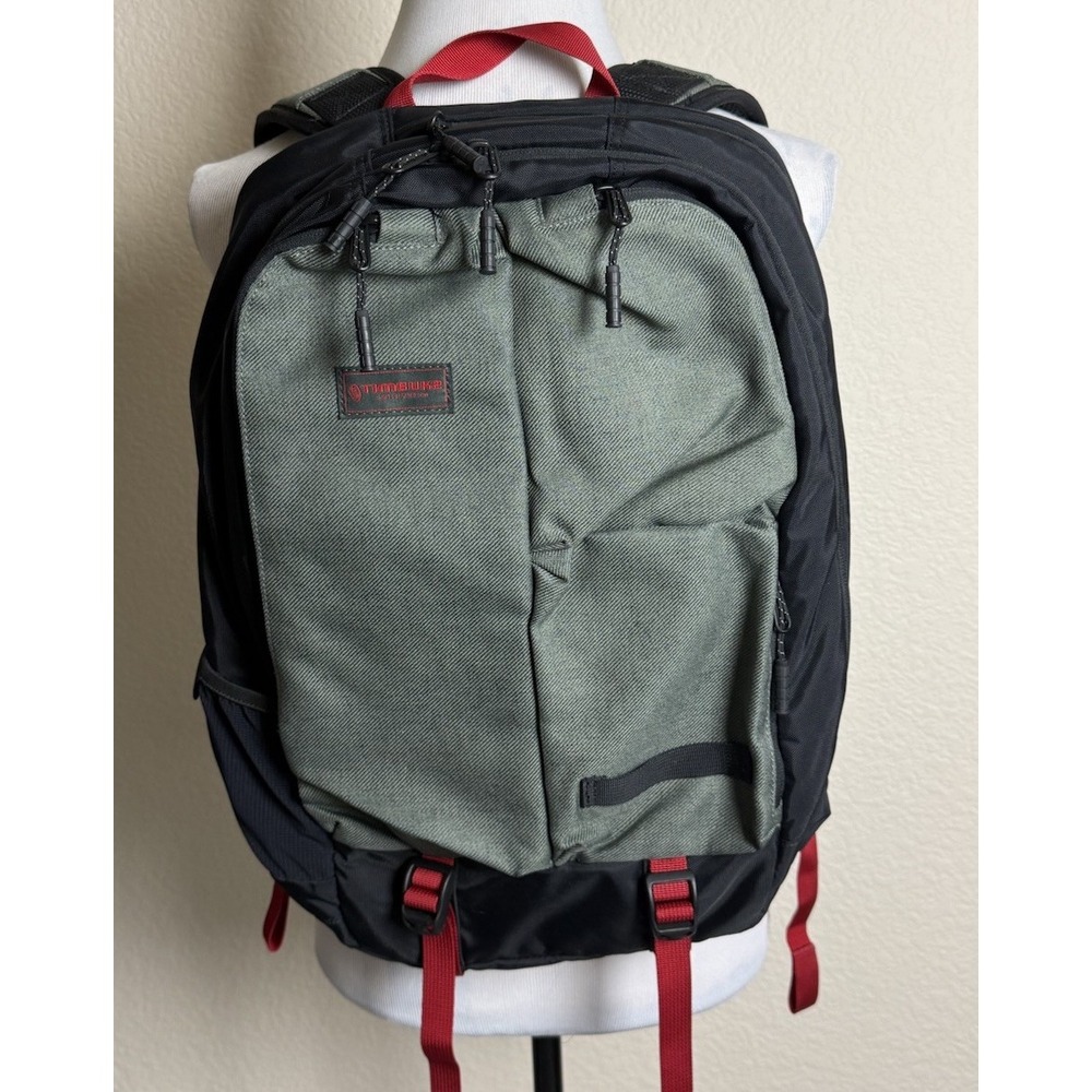 Timbuk2 Showdown Laptop Backpack Heathered Green Canvas Retired Brand New